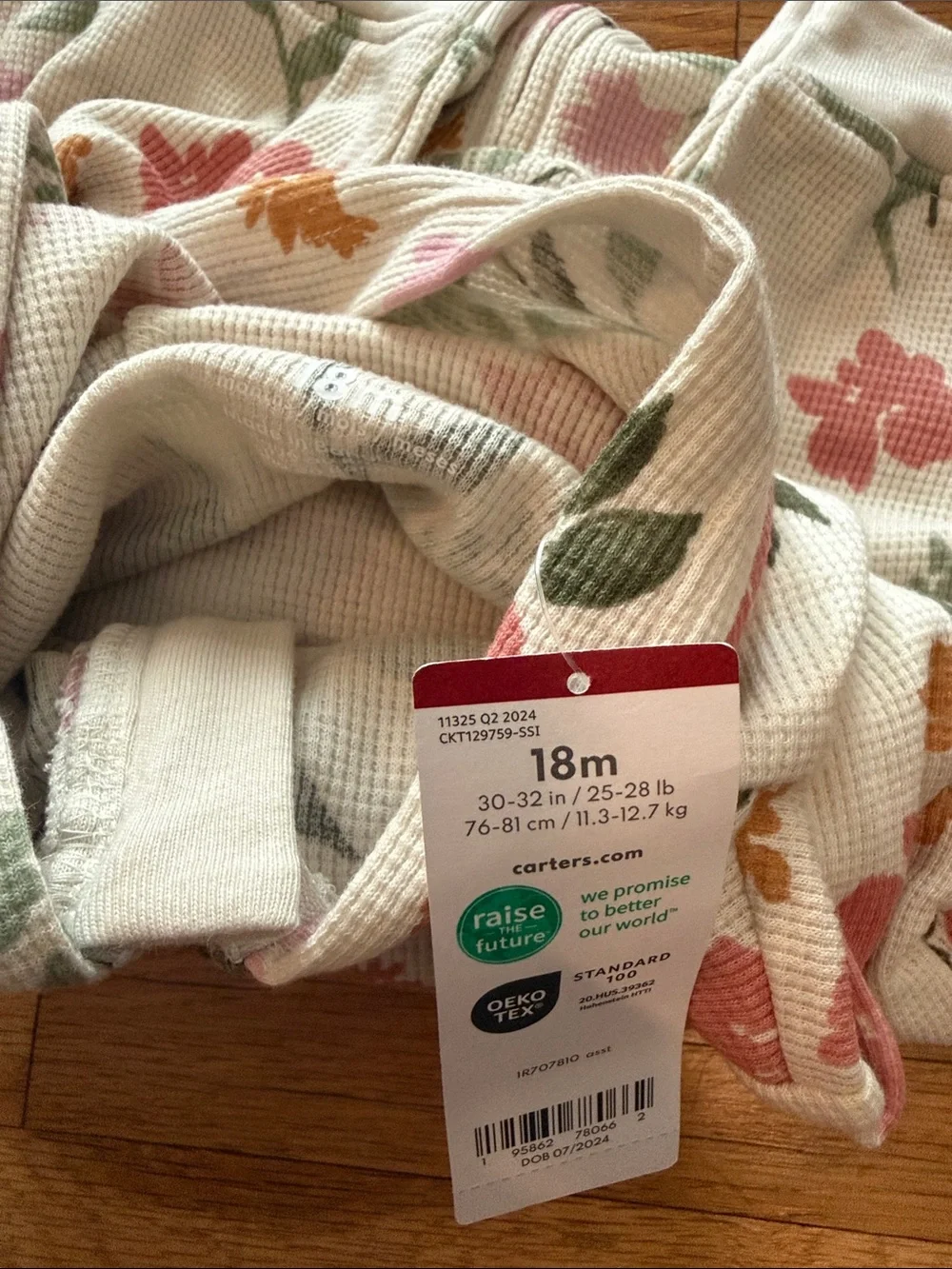 Carter's Hooded Floral Jumpsuit